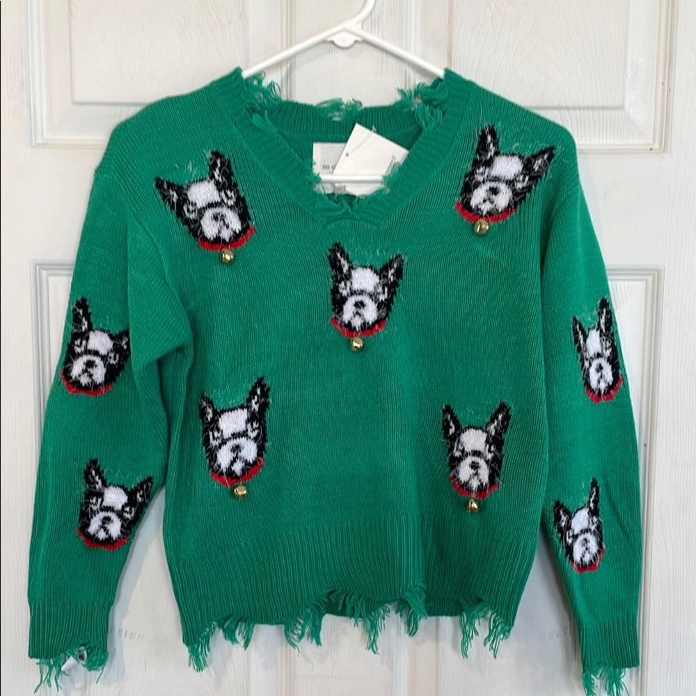 No Comment Green Sweater Size Large (14)